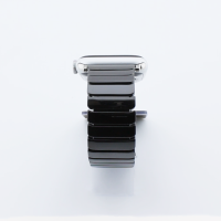 Bandmeister® Armband Keramik 1-Segment black für Apple Watch 42/44/45mm