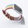 Bandmeister® Armband Echtleder rainbow für Apple Watch 42/44/45mm