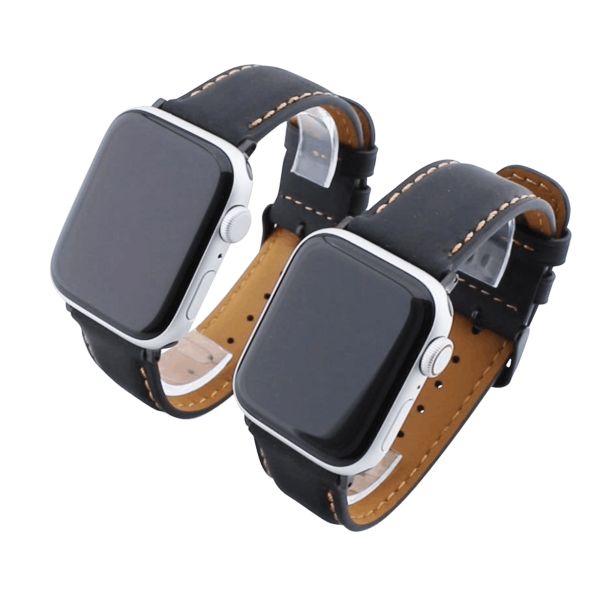 Bandmeister® Armband Echtleder black für Apple Watch 38/40/41mm