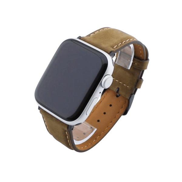 Bandmeister® Armband Echtleder coffee brown für Apple Watch 38/40/41mm
