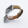 Bandmeister® Armband Echtleder coffee brown für Apple Watch 38/40/41mm