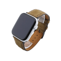 Bandmeister® Armband Echtleder coffee brown für Apple Watch 42/44/45mm