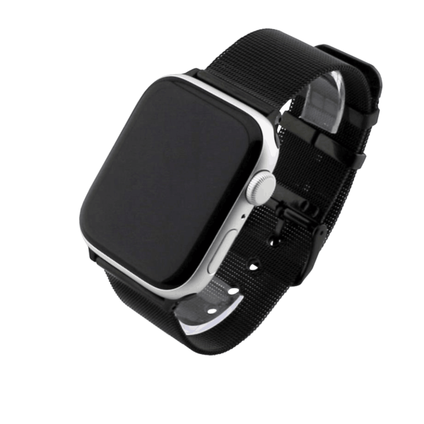 Bandmeister® Armband Milanaise Dornschließe black für Apple Watch 42/44/45mm