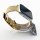 Bandmeister® Armband Milanaise Dornschließe gold für Apple Watch 42/44/45mm