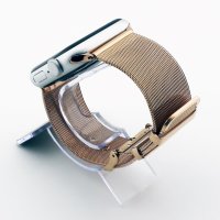 Bandmeister® Armband Milanaise Dornschließe rose gold für Apple Watch 38/40/41mm