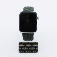 Bandmeister® Armband Nylongewebe One Loop inverness green für Apple Watch 42/44/45mm S
