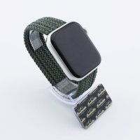 Bandmeister® Armband Nylongewebe One Loop inverness green für Apple Watch 42/44/45mm M