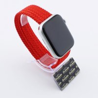 Bandmeister® Armband Nylongewebe One Loop red für Apple Watch 42/44/45mm S