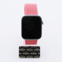 Bandmeister® Armband Nylongewebe One Loop pink punch für Apple Watch 38/40/41mm S