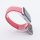Bandmeister® Armband Nylongewebe One Loop pink punch für Apple Watch 42/44/45mm S