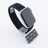 Bandmeister® Armband Nylongewebe One Loop charcoal für Apple Watch 38/40/41mm L