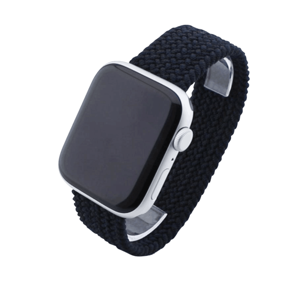 Bandmeister® Armband Nylongewebe One Loop charcoal für Apple Watch 42/44/45mm M