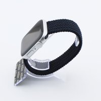 Bandmeister® Armband Nylongewebe One Loop charcoal für Apple Watch 42/44/45mm M