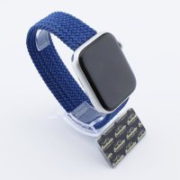 Bandmeister® Armband Nylongewebe One Loop blue punch für Apple Watch 38/40/41mm S