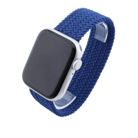 Bandmeister® Armband Nylongewebe One Loop blue punch für Apple Watch 42/44/45mm S