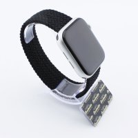 Bandmeister® Armband Nylongewebe One Loop black für Apple Watch 38/40/41mm S