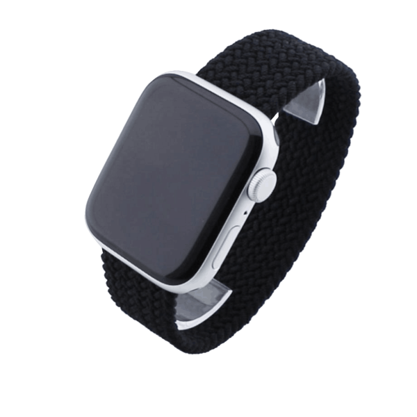 Bandmeister® Armband Nylongewebe One Loop black für Apple Watch 38/40/41mm M