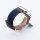 Bandmeister® Armband Echtleder Jeans black/dark blue für Apple Watch 38/40/41mm