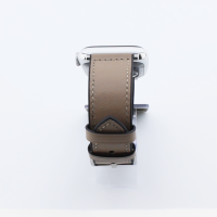 Bandmeister® Armband Leder/Gummi-Hybrid gray für Apple Watch 42/44/45mm