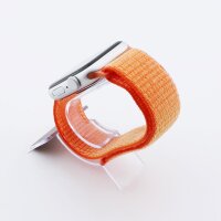 Bandmeister® Armband Flausch Klettverschluss für Apple Watch papaya 42/44/45/49mm