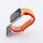 Bandmeister® Armband Flausch Klettverschluss für Apple Watch papaya 42/44/45/49mm