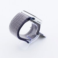 Bandmeister® Armband Flausch Klettverschluss für Apple Watch midnight blue 38/40/41mm