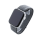 Bandmeister® Armband Flausch Klettverschluss für Apple Watch storm gray 42/44/45/49mm