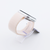Bandmeister® Armband Flausch Klettverschluss für Apple Watch pearl powder 38/40/41mm