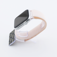 Bandmeister® Armband Flausch Klettverschluss für Apple Watch pearl powder 38/40/41mm