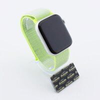 Bandmeister® Armband Flausch Klettverschluss für Apple Watch light yellow 38/40/41mm
