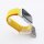 Bandmeister® Armband Flausch Klettverschluss für Apple Watch egg yellow 42/44/45/49mm