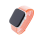 Bandmeister® Armband Flausch Klettverschluss für Apple Watch orange red 42/44/45/49mm