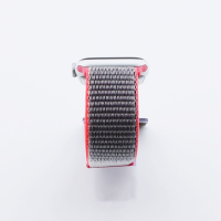 Bandmeister® Armband Flausch Klettverschluss für Apple Watch bright pink 38/40/41mm