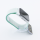 Bandmeister® Armband Flausch Klettverschluss für Apple Watch light cyan 42/44/45/49mm