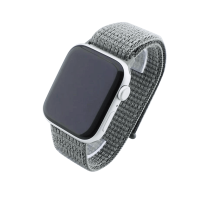 Bandmeister® Armband Flausch Klettverschluss für Apple Watch spruce fog 42/44/45/49mm