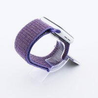 Bandmeister® Armband Flausch Klettverschluss für Apple Watch lilac 38/40/41mm