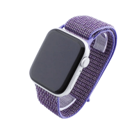Bandmeister® Armband Flausch Klettverschluss für Apple Watch lilac 42/44/45/49mm