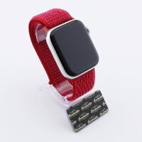 Bandmeister® Armband Flausch Klettverschluss für Apple Watch red 38/40/41mm