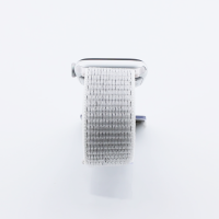 Bandmeister® Armband Flausch Klettverschluss für Apple Watch reflective white 38/40/41mm