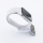 Bandmeister® Armband Flausch Klettverschluss für Apple Watch reflective white 38/40/41mm