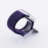 Bandmeister® Armband Flausch Klettverschluss für Apple Watch indigo blue 38/40/41mm