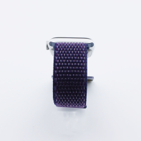 Bandmeister® Armband Flausch Klettverschluss für Apple Watch indigo blue 42/44/45/49mm