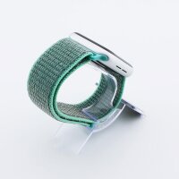 Bandmeister® Armband Flausch Klettverschluss für Apple Watch spearmint green 38/40/41mm