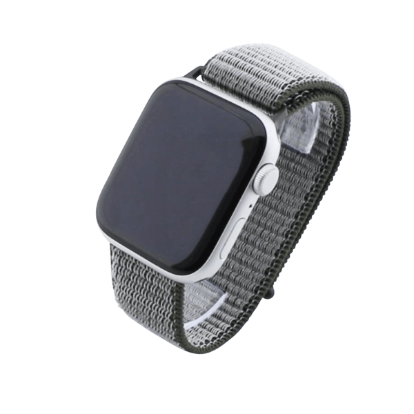 Bandmeister® Armband Flausch Klettverschluss für Apple Watch dark olive 42/44/45/49mm