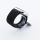 Bandmeister® Armband Flausch Klettverschluss für Apple Watch official black 38/40/41mm