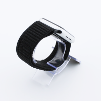 Bandmeister® Armband Flausch Klettverschluss für Apple Watch black 38/40/41mm