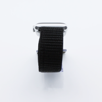 Bandmeister® Armband Flausch Klettverschluss für Apple Watch black 42/44/45/49mm