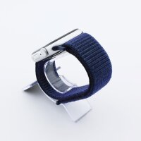 Bandmeister® Armband Flausch Klettverschluss für Apple Watch deep fog gray 38/40/41mm