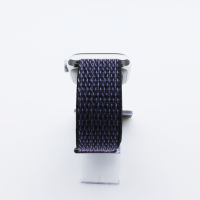 Bandmeister® Armband Flausch Klettverschluss für Apple Watch grape purple 42/44/45/49mm