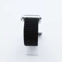 Bandmeister® Armband Flausch Klettverschluss für Apple Watch reflective black 42/44/45/49mm